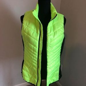 Neon Green Women's Light Puff Vest Xersion